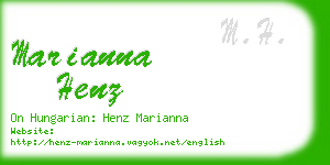 marianna henz business card